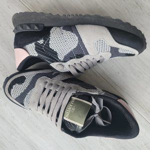 Valentino garavani size 36.5 camo rockrunner sneakers